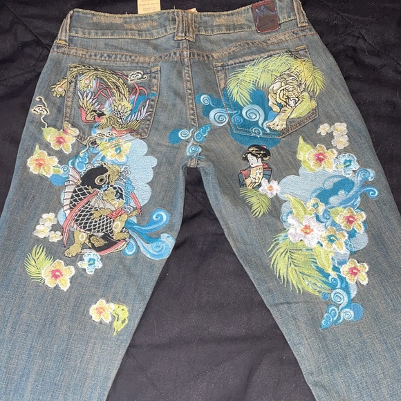 Marlow Jeans Vintage Marlow Oriental Printstitched Jean Poshmark